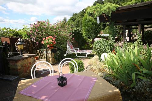 Balkons/terase, Pension Weinberg mit Landhaus Nizza in Gleisweiler
