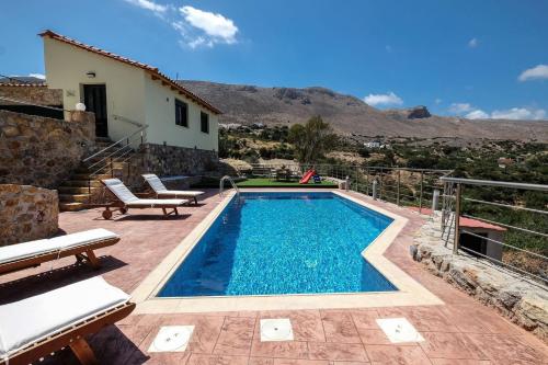 Extraordinary Platanias Villa | Villa Chi - Chi | 1 Bedroom | Private Pool with Shower and Breathtaking Mountain Views | Afrata Chania