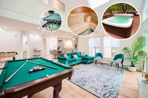 Luxury Family Escape HotTub Sauna Billiard Pool home in East Stroudsburg, USA