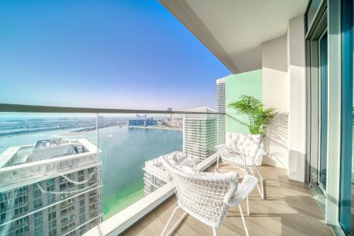 Marina Vista 1BR Sea View Luxury Escape, Dubaj (fotografie 2)