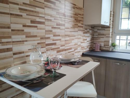 virtuve, "Gli archi sul borgo" di Castelnuovo di Porto - 3BD 2BH and panoramic view in Castelnuovo Di Porto