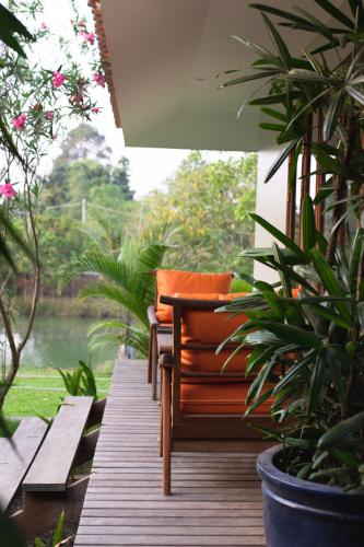 Balcony/terrace, Khla Lodge in Kampot
