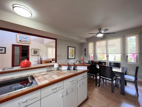 Kitchen, Villa Iris 2 story ocean view villa w/ pool access in Vega Alta