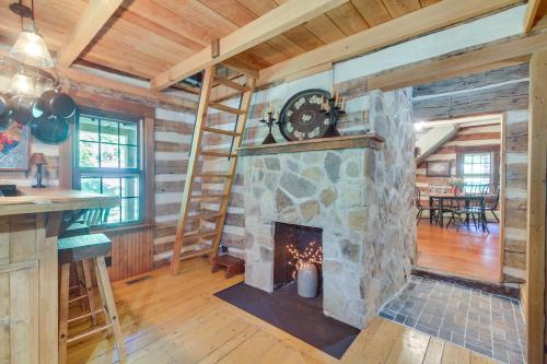 Restored Buchanan Log Cabin on 9-Mile Creek!