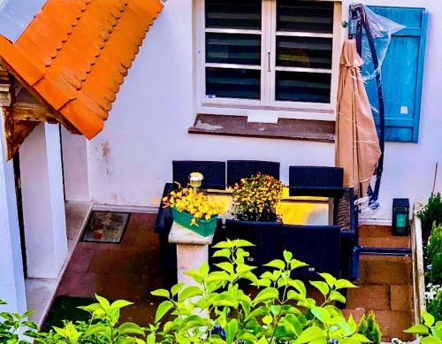 陽台/露台, Résidence des lentilles (Residence des lentilles) in 希爾蒂蓋姆