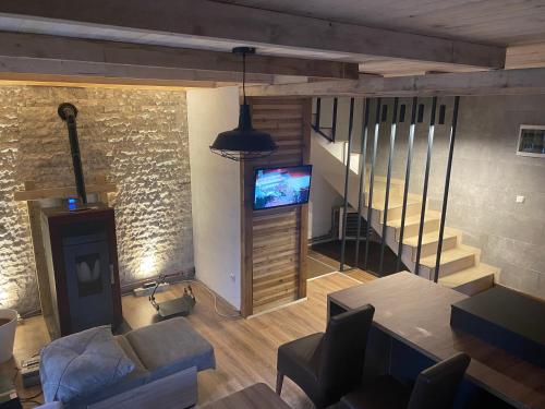 Skupni salon/TV območje, STANET Forest Houses in Kmetovce