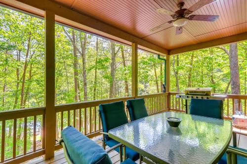 Cozy Lakeside Ellijay Cabin with Game Room and Dock!