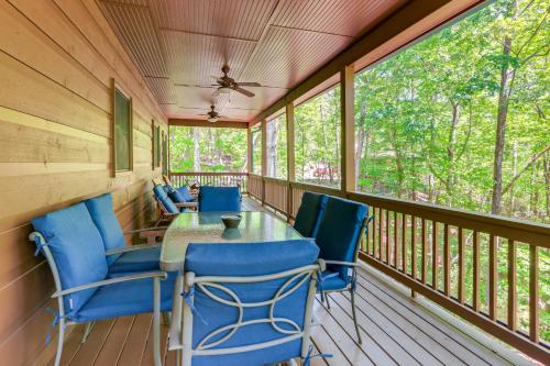 Cozy Lakeside Ellijay Cabin with Game Room and Dock!