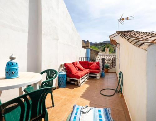 Erkély/terasz, Casita del Barranco lunar in Restabal