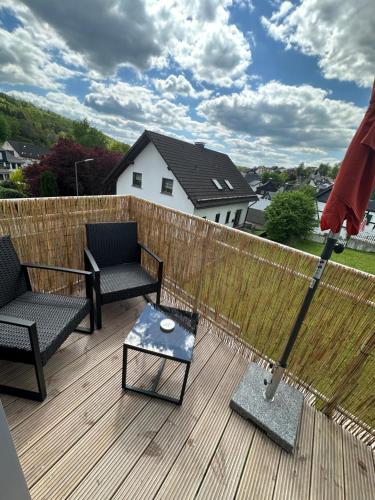 陽台/露台, Ferienwohnung im Resi Gesundheitszentrum in 弗羅伊登貝格