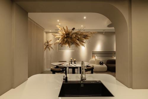 レストラン, 且慢民宿QIEMAN Villa 嘉義包棟民宿 in 嘉義県