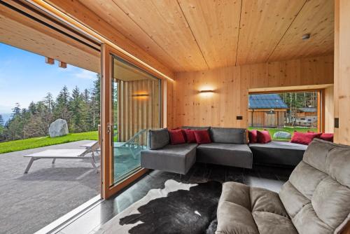 Kilátás, NEW OPENING "Sissi Chalets" - Unique Luxury Hideaway with Mountain view & Sauna in Cavareno