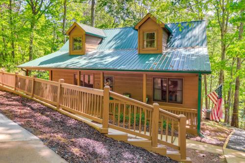 Cozy Lakeside Ellijay Cabin with Game Room and Dock!