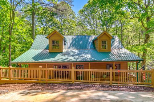 Cozy Lakeside Ellijay Cabin with Game Room and Dock!