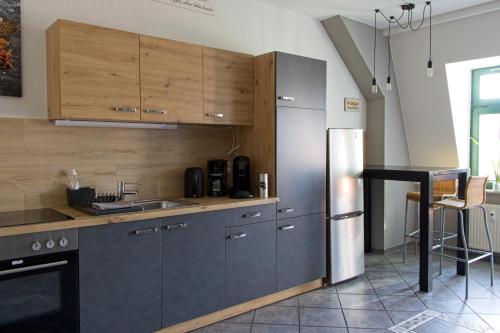 Neustadt-Aussicht - große Wohnung mit Balkon, Drážďany (fotografie 7)