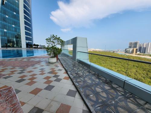 HARF606 1BR Apt with Mangrove view with Pool and GYM