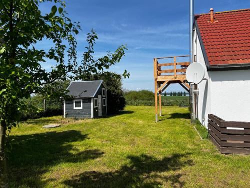 Viesnīcas āriene, Ferienwohnung Seeblick in Dobin am See