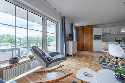 fewo1846 - Strandresidenz Wassersleben Nele - Studioapartment mit Balkon und Meerblick