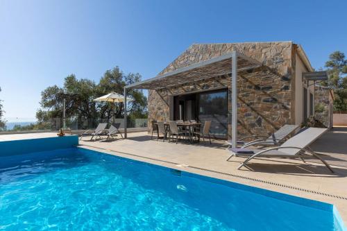 Corfu Travel Sories Villa, Private Pool - Stunning Sea Views - Accessible - 4 Bedrooms