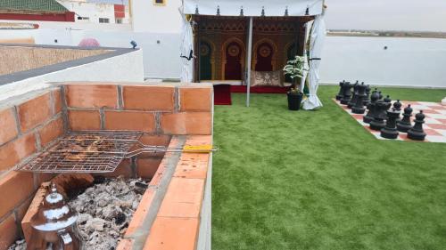Camping on the rooftop close to Casablanca Airport in Nouaceur