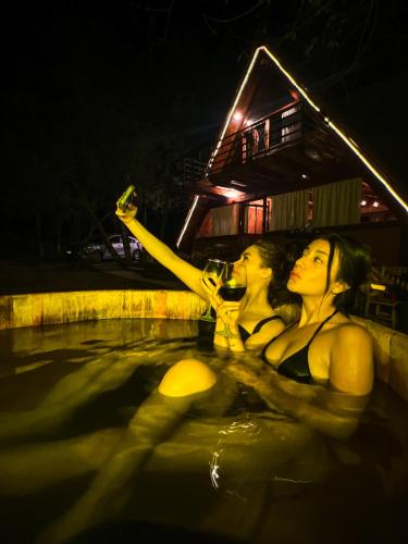 Chalet privado en el bosque con Jacuzzi de Madera Huasca Retreats in Huasca de Ocampo, Mexico