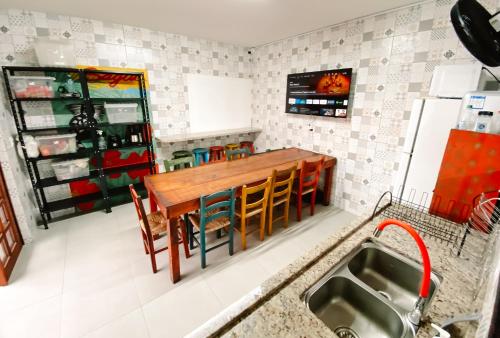 Kitchen, Sagui Hostel in Campeche