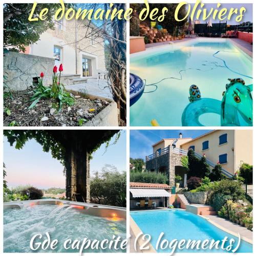 Le domaine des Oliviers ALES Piscine Jacuzzi Sauna - Location saisonnière - Alès