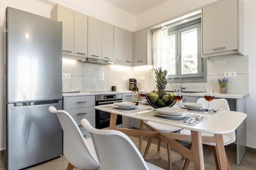 virtuve, Villa Lagkadia in Glinado Naxos
