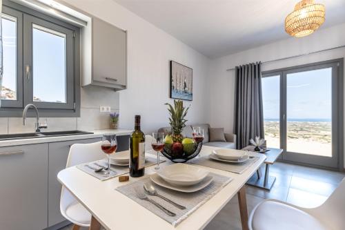 virtuve, Villa Lagkadia in Glinado Naxos