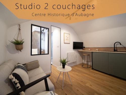 Le Cocon - Petit Studio 2 couchages - Centre Historique - Location saisonnière - Aubagne