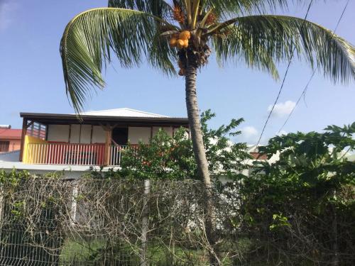 Maison de 2 chambres avec jardin clos et wifi a Le Moule a 2 km de la plage