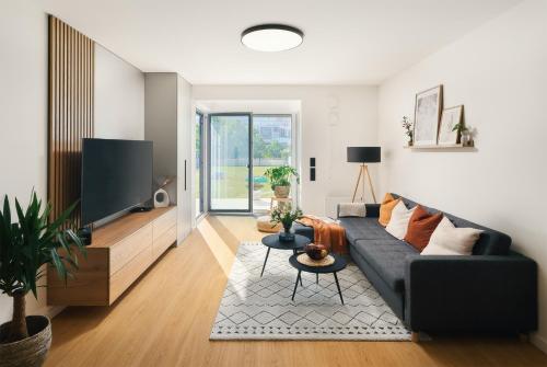 Beta Home - Free Garage, Air Condition, Garden, at Metro, 2nd parking on request, Praha (fotografie 7)