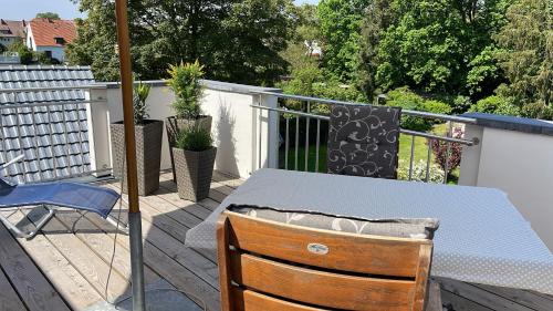 City Wohnung mit Gartenblick und Dachterrasse