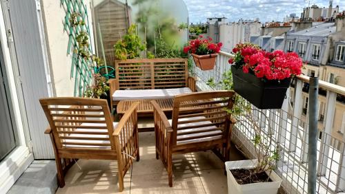 King bedroom and Terrace in Paris Center - Pension de famille - Paris