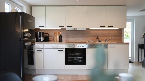 köök, Modernes Ferienhaus im Eidertal in Delve
