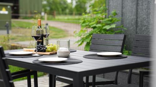 Rõdu/terrass, Modernes Ferienhaus im Eidertal in Delve