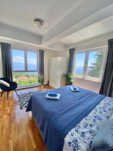 VILLA ETERNITY - panoramic sea view - Boxspringbetten - Pool - Opatija-Poljane