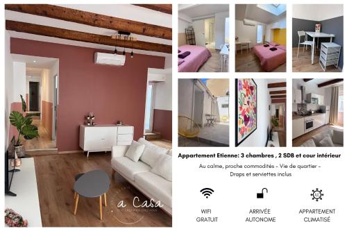 Appartement grand confort 3 chambres avec cour intérieure - Location saisonnière - Marseille