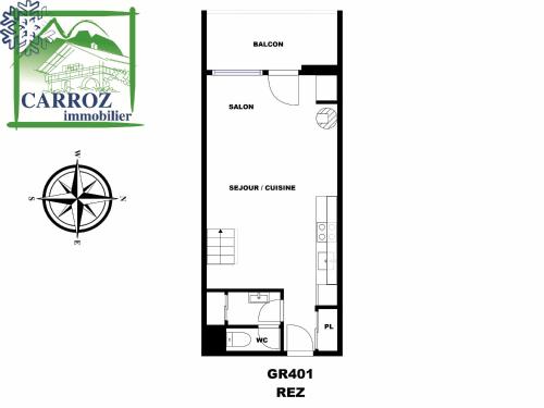 GR401 - Duplex 6 Pers centre village des Carroz - Location saisonnière - Arâches-la-Frasse