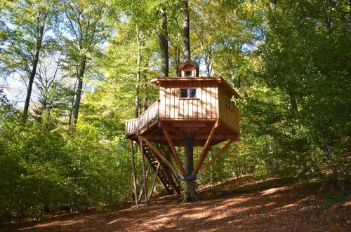 A szálláshely kívülről, Baumhaushotel Solling in Uslar