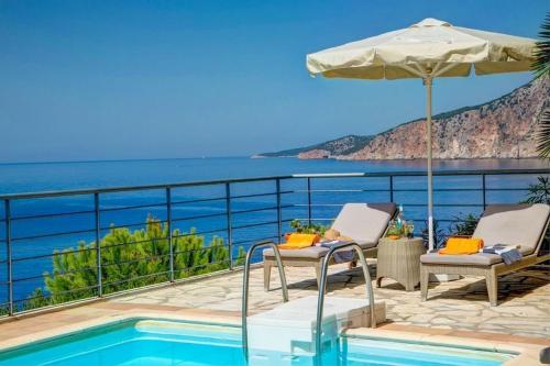 Charming Kefalonia Villa, Villa Kazaana, 3 Bedrooms, Seafornt, Spectacular Sea Views, Private Outdoor Pool, Assos