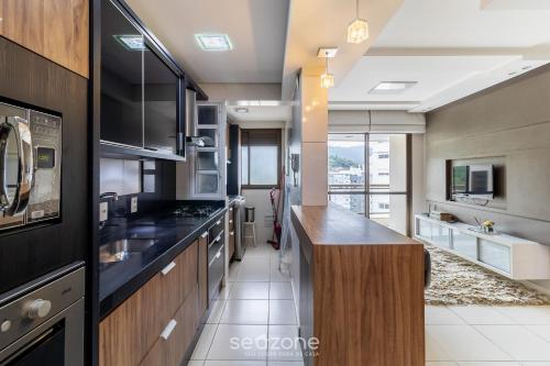 Kitchen, PZD - Apartamentos Modernos perto da UFSC in Itacorubi