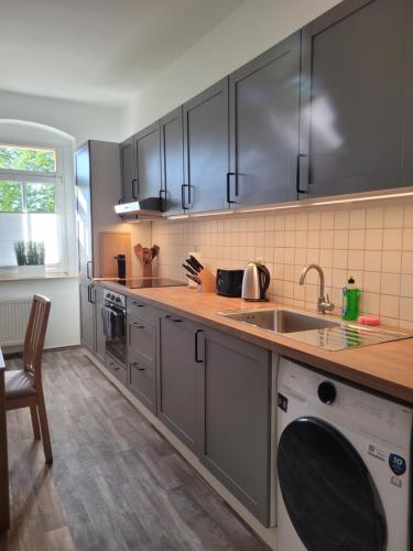 Apartment Leuben - Stylisch - Balkon - Küche, Drážďany (fotografie 6)