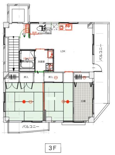 3F Suite Room PayPayドーム Mark Isや大濠公園近く天神駅博多駅から乗り換えなし