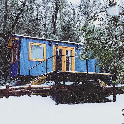 Tiny House privada con deck, calefacción y vista a la montaña
