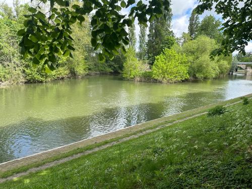 منظر, Bonheur en Seine, Piscine, Vue Seine in Poissy