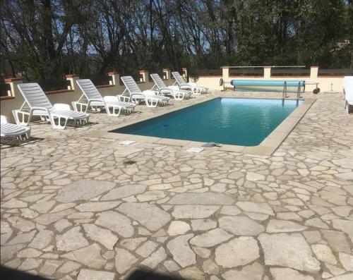 Villa de 6 chambres avec piscine privee jardin clos et wifi a Martignargues - Location, gîte - Martignargues