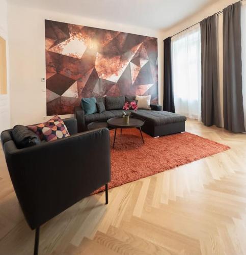 Stylish Apt for 4 near MuseumsQuartier Metro U2 & U3, Wiedeń