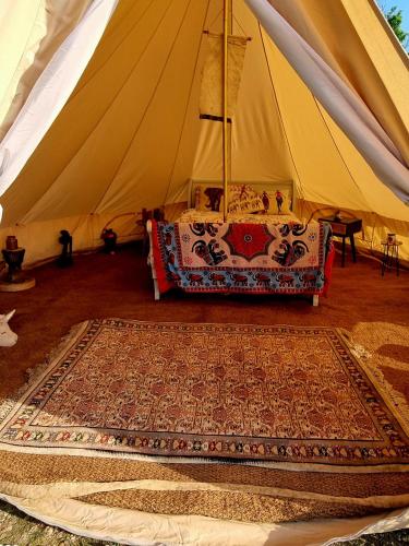 Secret garden glamping African themed tent