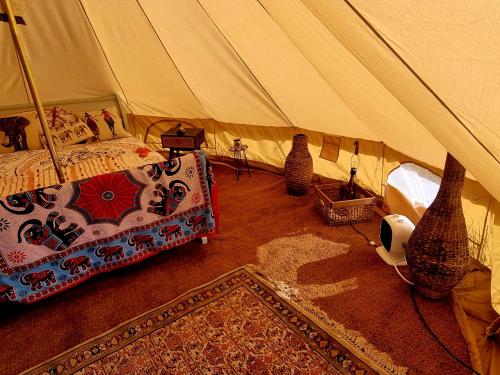 Secret garden glamping African themed tent